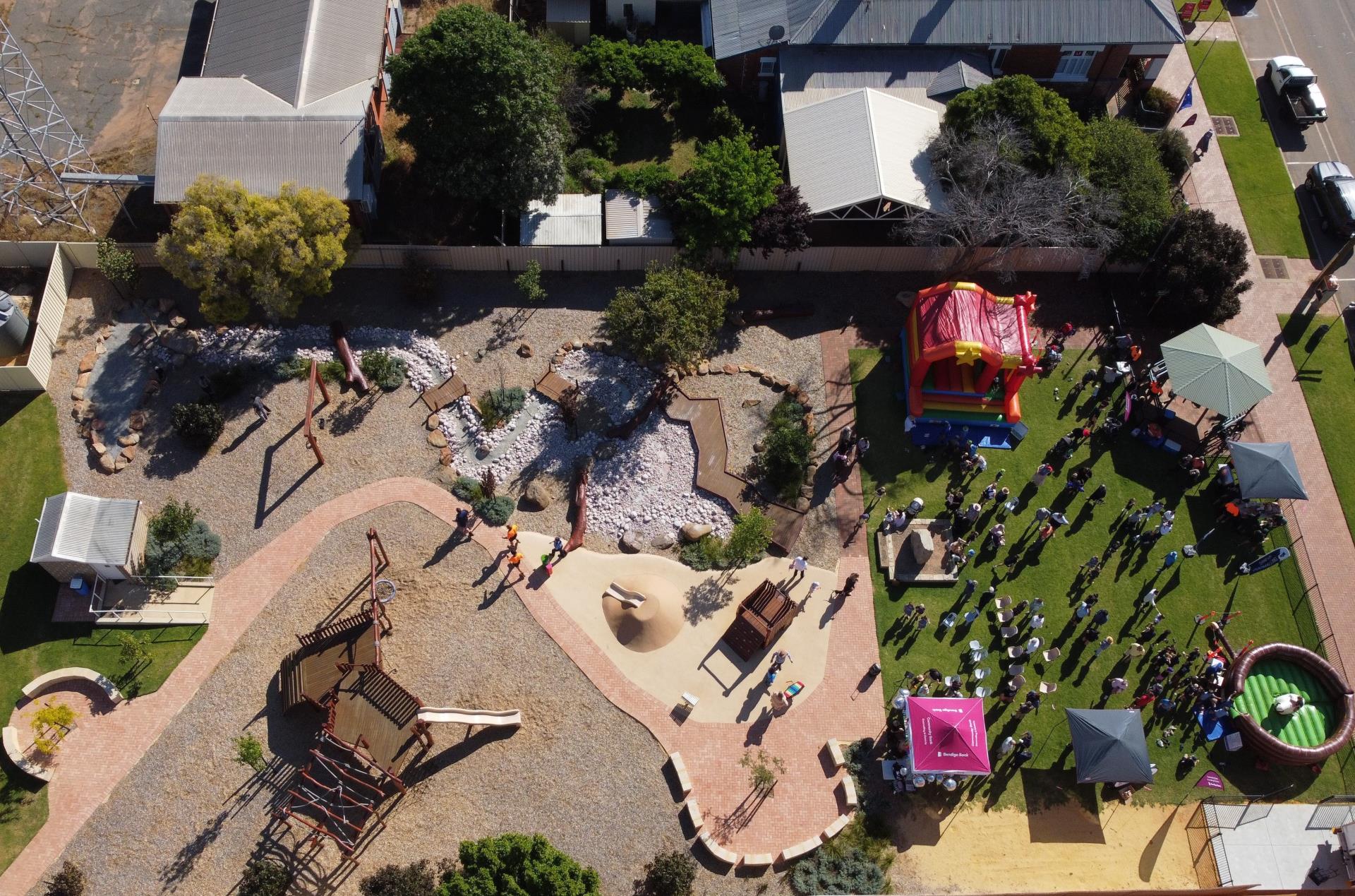 Aerial Photo Anstey Park opening