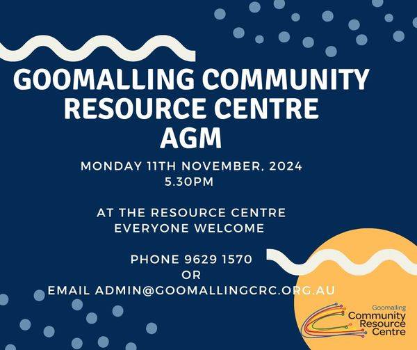 Goomalling CRC AGM