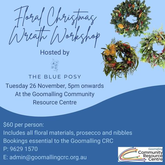 Floral Christmas Wreath Workshop