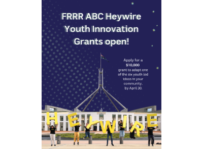 $10,000 in youth-led grants for regional communities