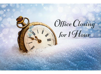 The Shire Office will be closed for 1 hour