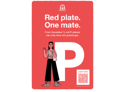 RED PLATE. ONE MATE.